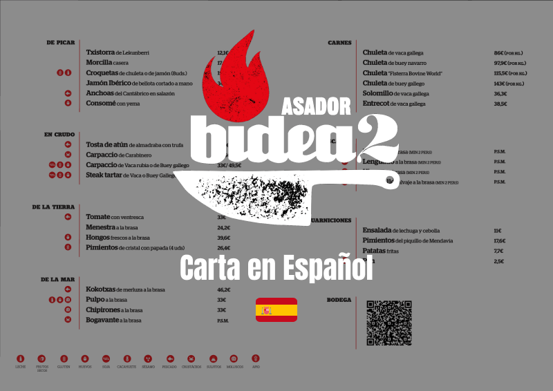 Carta en español bidea2
